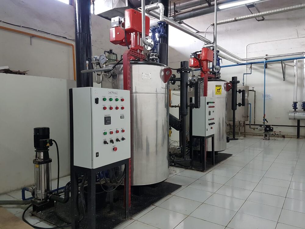 Water-tube steam boiler