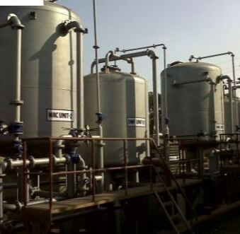 Industrial water treatment pressure vessels and piping